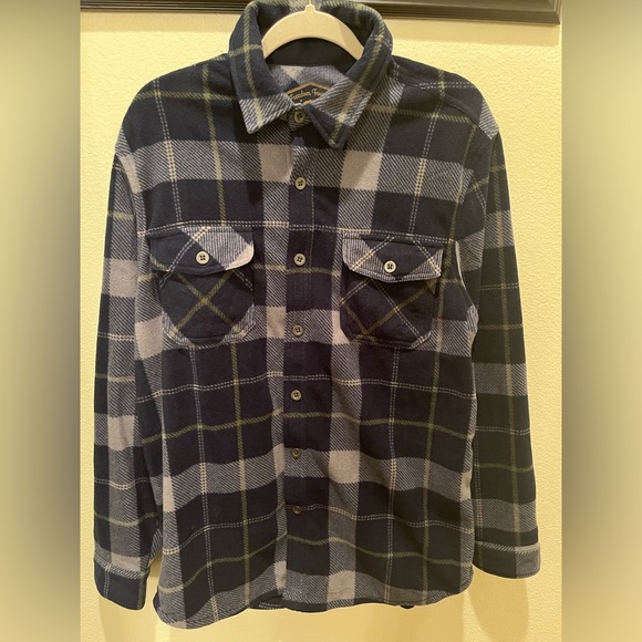 DRY GOODS FREEDOM FOUNDRY MENS LIGHTWEIGHT PLAID LONG SLEEVES POCKETS  MED NWOT - Picture 2 of 4